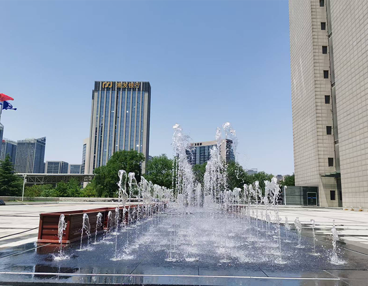 西安高新 广场水景喷泉景观项目