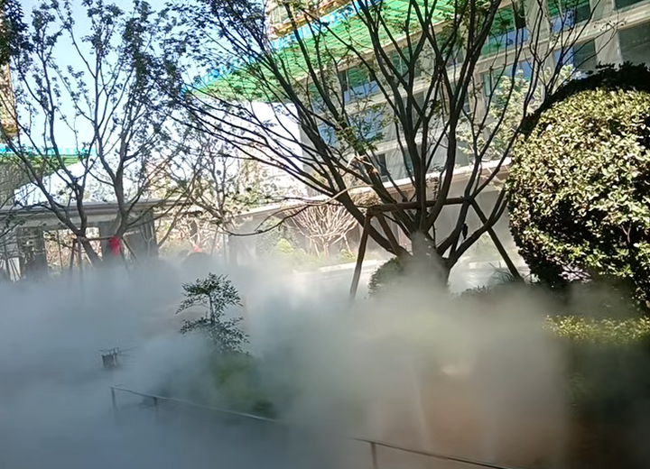 山东菏泽 龙翔时代云玺小区雾森项目