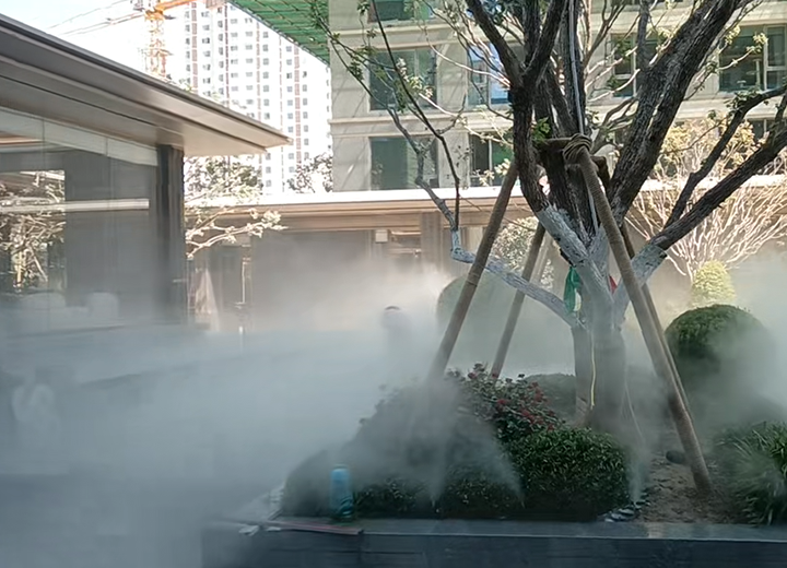 山东菏泽 龙翔时代云玺小区雾森项目